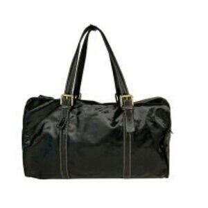 Gucci Enamel Bag GG Black Interlocking Boston